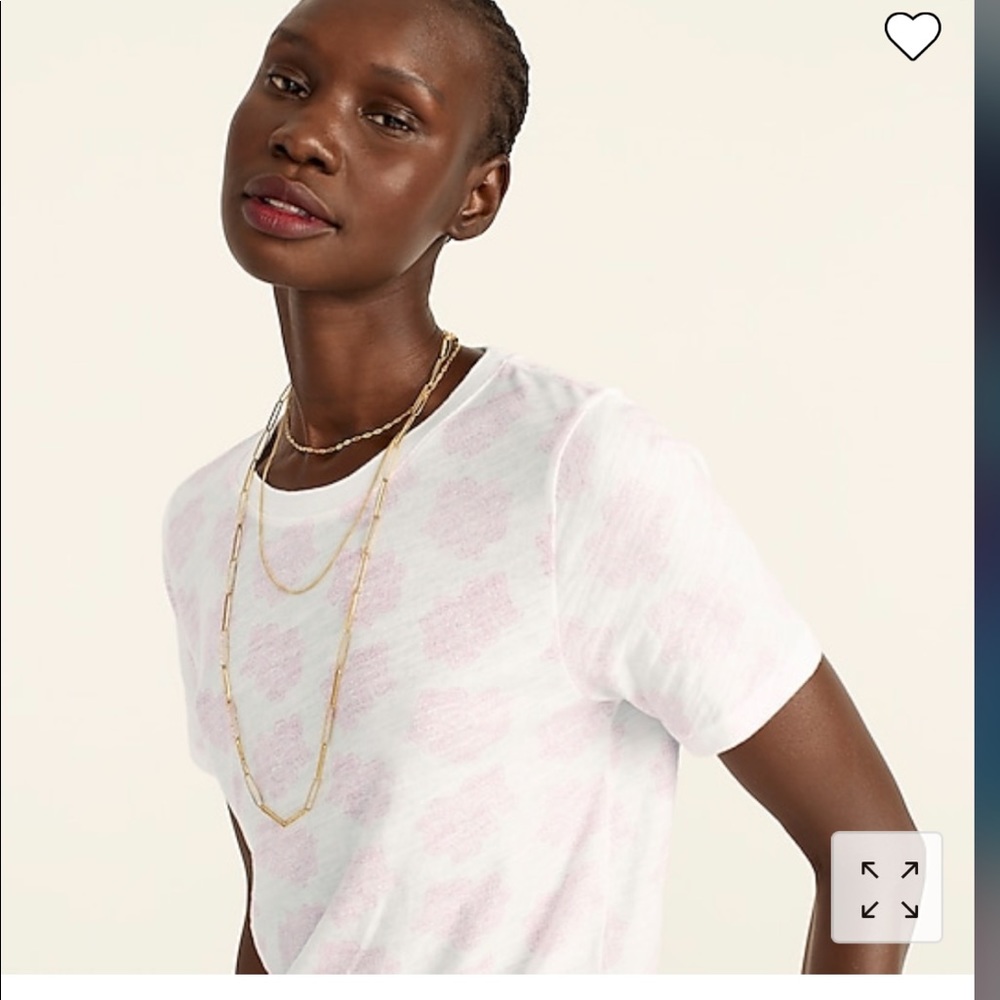 J.crew white n pink all over paisley woman’s small